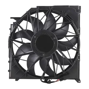 Radiator Cooling Fan Assembly 3 Pins compatible for BMW E83 X3 3.0si xDrive30i 17113442089