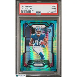 2023 Panini Prizm - Rookies Hyper Prizm #378 Jalin Hyatt /175 (RC) PSA 9