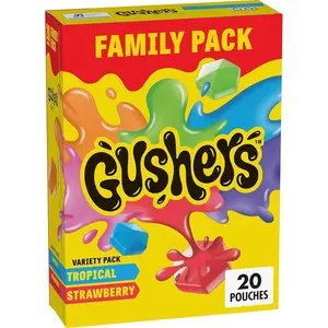 Fruit Flavored Snacks Variety Pack, Gluten-Free Snack with Strawberry and Tropical Flavors - Candy