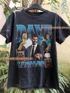 Vintage Dave Canales shirt, Carolina  Football Shirt, Vintage 90s, Custom Bootleg shirt, Homage Tee, Dave Canales, Overszied Tshirt