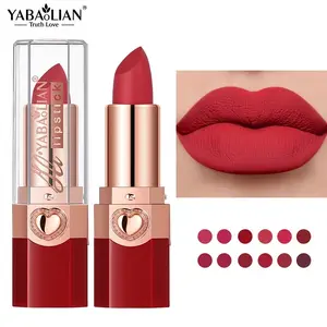 12 Shades Matte Lipstick, Long-Lasting Waterproof, Perfect for Valentine's Day Makeup, Lip Products Makeup