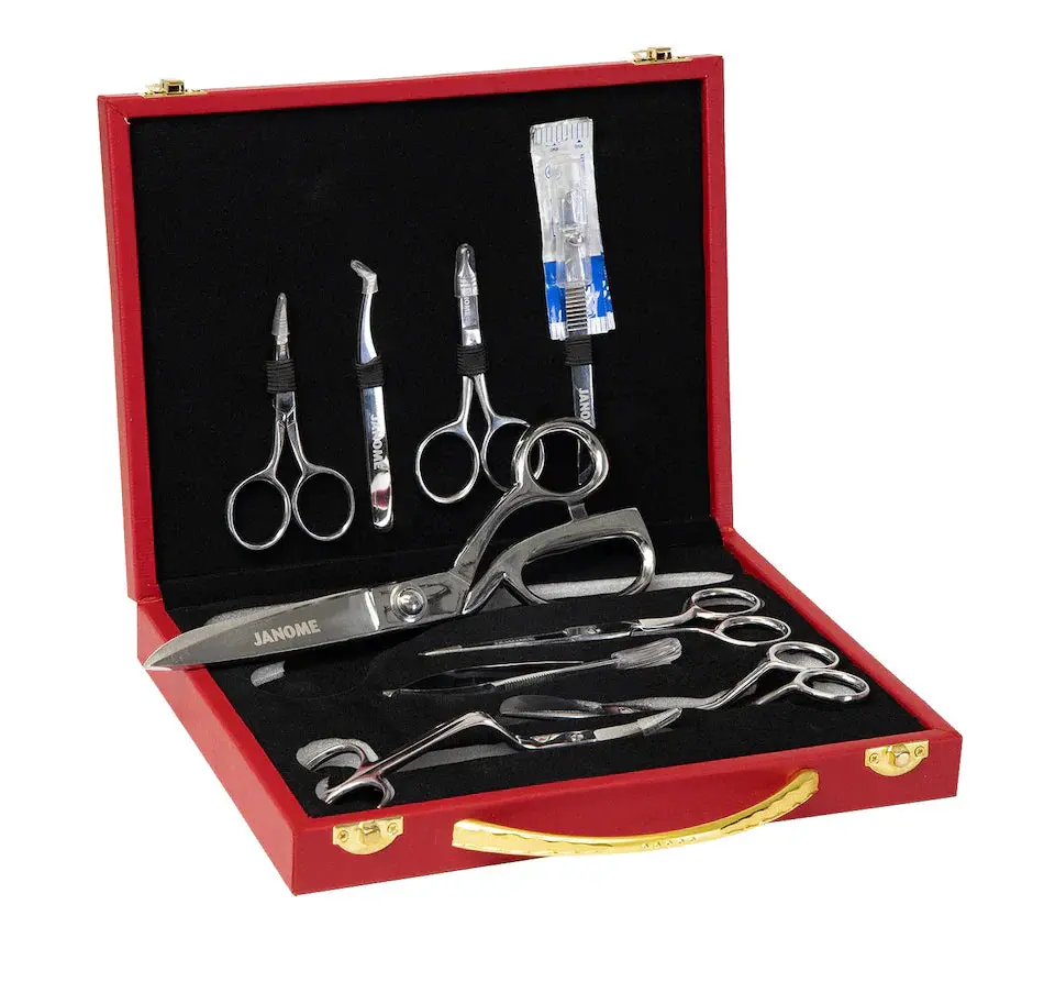 Janome 9pc Sewing and Embroidery Scissors Kit JASCISSORKIT