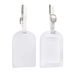 sublimation Luggage Tag with Strap, DIY Personalized Suitcase ID Label, Custom Travel Bag Tag for Honeymoon, Vacation, Graduation Gift Elegant Travel Accessories Gift
