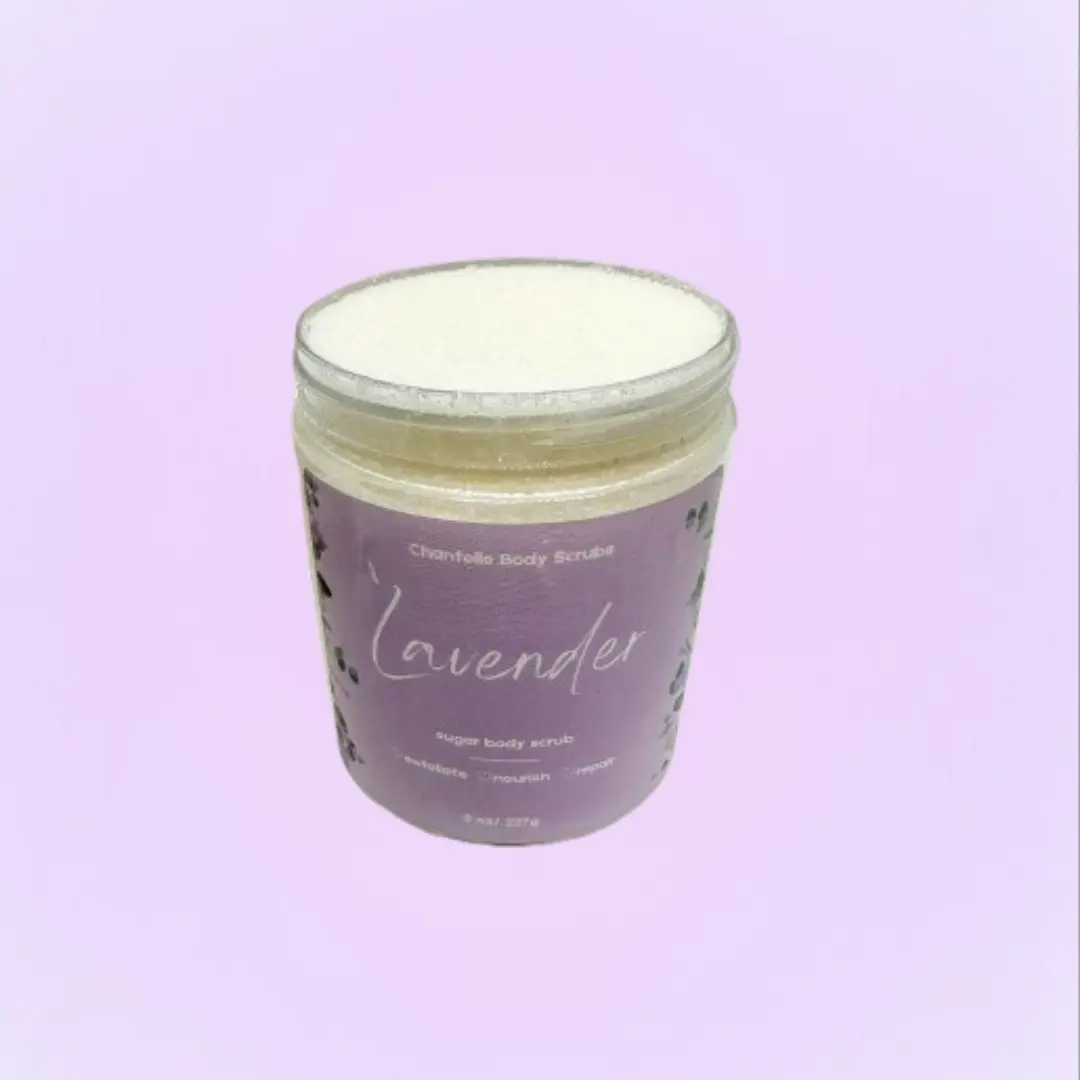 Lavender Scented Sugar Scrub for Gentle Exfoliation