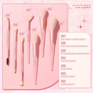 PINKFLASH Multi-Use Makeup Brushes Set for Eyebrow Eyeshadow Highlighter Foundation Concealer Brusher Cosmetic Tool Makeup Brush Does not apply