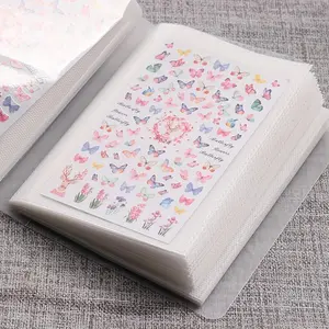 Nail Art Sticker Storage Book, Empty Organizer for Manicure, Photo Albums & Stamp Collection, Essential Home Beauty Tool