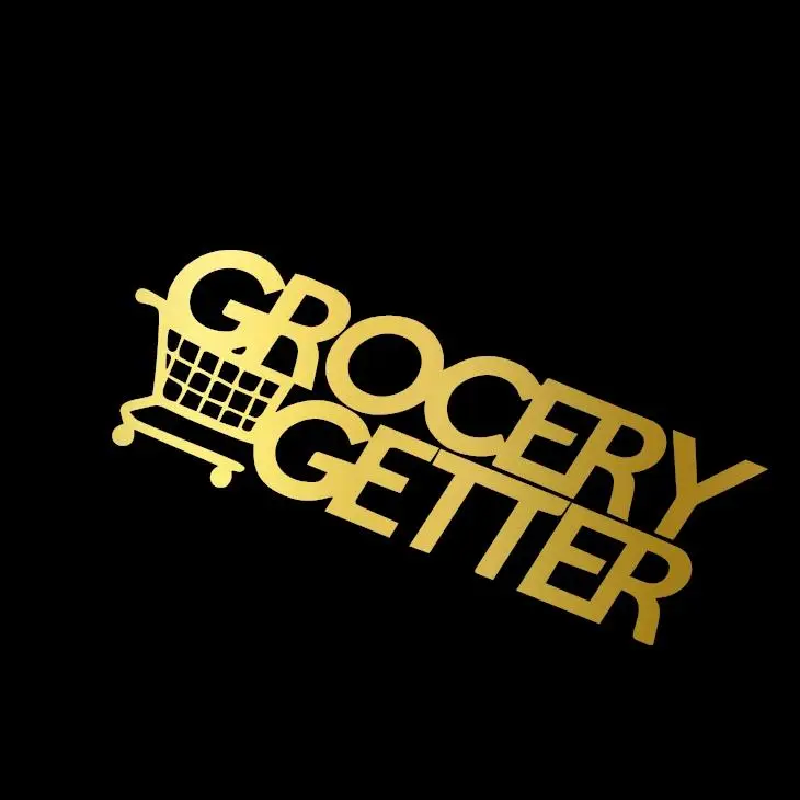 Grocery Getter Fast Cart Vinyl Decal Sticker UV & Waterproof Bumper Window Laptop Automotive Water Bottle Gift accessories – GOLD 8"