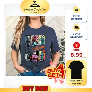 Waiting For Halloween T-Shirt, Sweat Shirt, Hoodie, Retro H.0.r.r.0.r Characters Halloween Shirt, Halloween Gifts Comfort Cotton Womenswear Casual