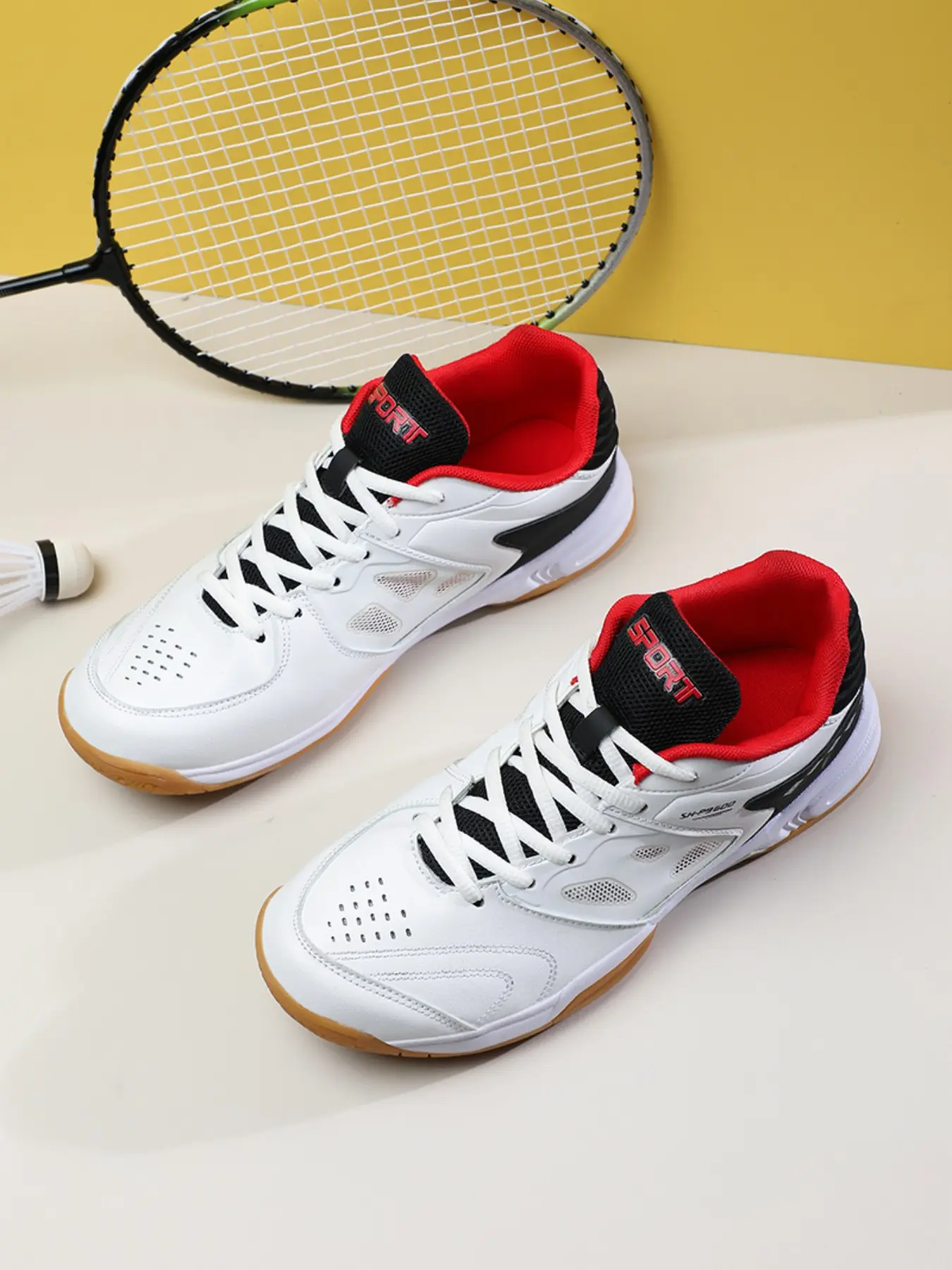 Men's Lightweight Breathable Badminton Shoes, Tennis Shoes, Table Tennis Shoes, Anti-Slip Rubber Sole, Durable Design, Comfortable Fit