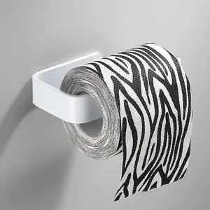 Kitchen Paper Towel Holder Adhesive Tissue Hanger Toilet Roll Paper Dispenser Cabinet Storage Napkin Rack Bathroom Accessories NONE