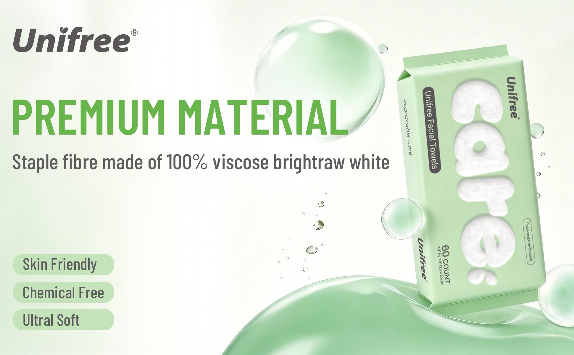 [ZS] Unifree Face Towel | Disposable Dry Wipes | Soft, Absorbent, Comfort, Skincare, Portable, Hygiene, Useful Gift, Facial Cleansing Pads, memorial day