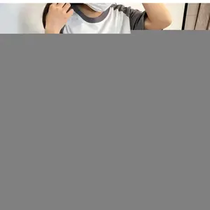 Japanese Grunge Loose Contrast Color Patchwork T-shirts 2026 Summer Casual Vintage Tops Funny Cartoon Print  Aesthetic Tees