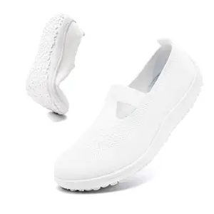 Women's All-Season Wide Toe Box Barefoot Flats - Ultra-Lightweight Knit Zero-Drop Sole Slip-On Breathable Loafers