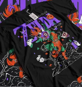 The Legend of Zelda Majora's Mask T-Shirt, Vintage Style, Graphic Tee, Streetwear for Fans