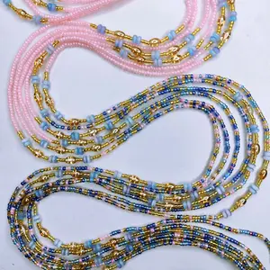 Two Ton Tie on Waistbeads ,Body Jewelry for Daily Wear