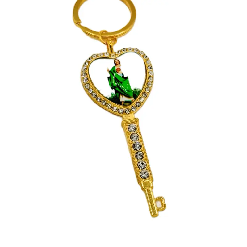 Faith-Inspired St Jude & St Benito Decorative Chain Keychains - 12pcs Assorted Elegant Set with Chain Attachment, Free Bags for Baptism, Communion Favors
