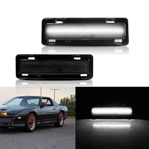 2PCS White LED Bumper Side Marker Lights For Chevy Camaro Pontiac Firebird 1982 1983 1984 1985 1986 1987 1988 1989 1990 1991 1992 Replace OEM 915589, GM2551110, 915590, GM2550118