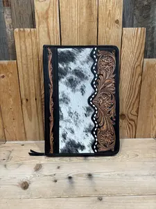 Large Cowhide & Leather Portfolio Notebook!