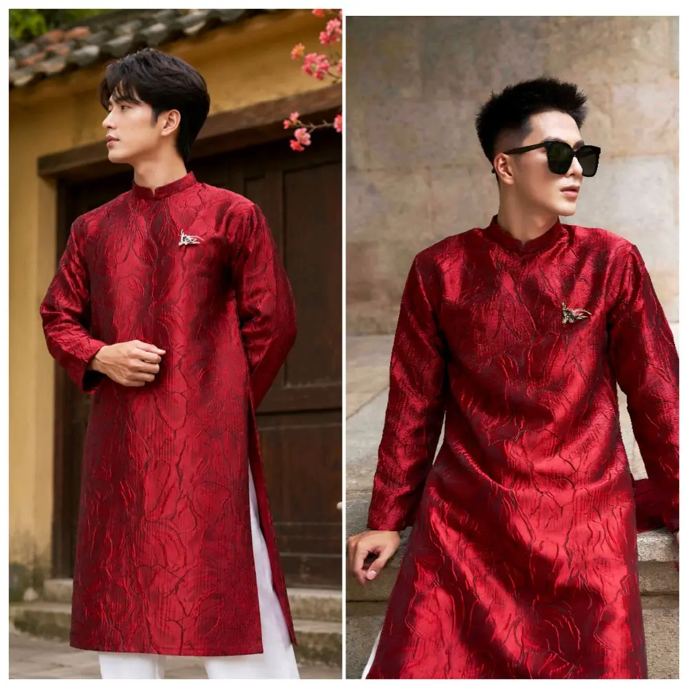 Áo Dài Nam M36 ( Vietnamese Size ) / Men Ao Dai / Boy Ao Dai / Luna Ao Dai / Vietnamese Ao Dai / Áo Dài Tết