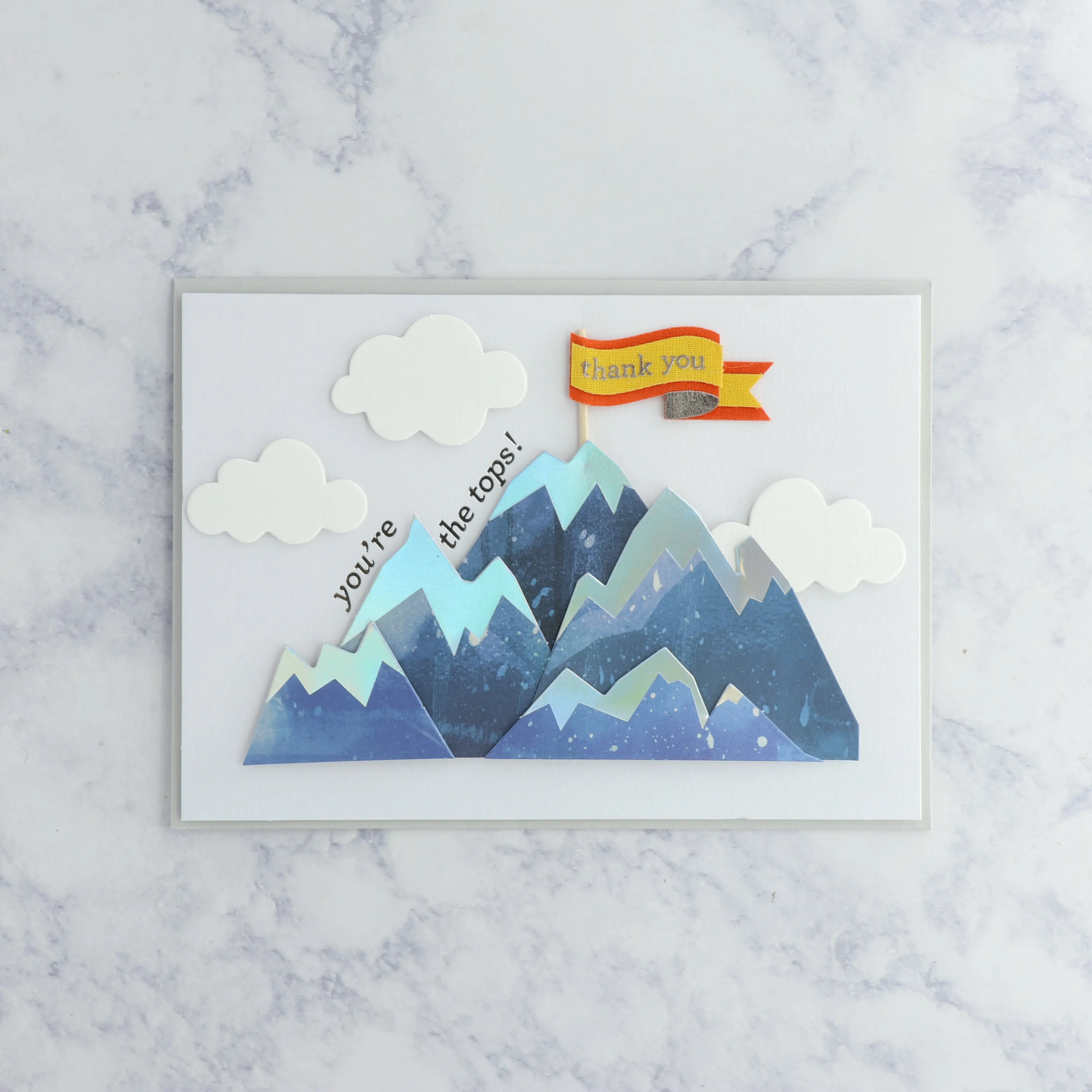 Handmade Mountain Thank You Card