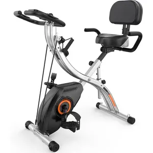 Folding Exercise Bike - Foldable Stationary Bike for Home Gym Workout