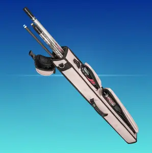 EVO 2x3 Hard Billiard Cue Case – Coffee | Holds 2 Butts & 3 Shafts, Hard-Shell Synthetic Leather, Velvet-Lined Interior, Zippered Accessory Pocket, Adjustable Shoulder Strap, Reinforced Stitching