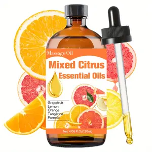 120ML Citrus Scented Premium Aromatherapy Oil, Long-Lasting Fragrance, Home Use, Nail Hair Skin Care, Massage Diffuser Humidifier Lemon Oil