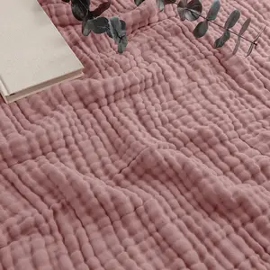 Adult Muslin Blanket in Mauve