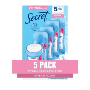 Invisible Solid Antiperspirant and Deodorant, Powder Fresh (2.6 oz.,5 pk)