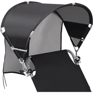 Universal Chair Umbrella Canopy, UPF 50+ Chair Sun Shade Attachment with Adjustable Clamp Fits Most Brands’ Beach, Camping, Lawn, Wheelchair, Tanning, Zero