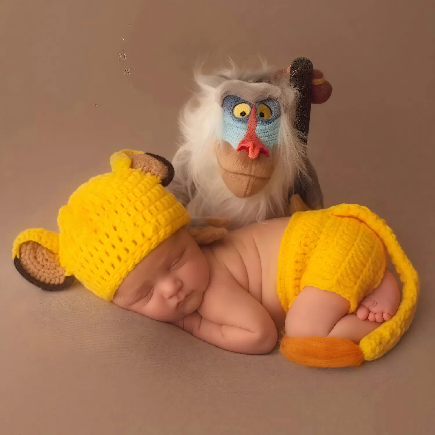 Baby Photography Props Clothes Newborn Halloween Costume Lion, Animal Costume, Costume Outfit, Baby Photo Accessories, Cute Infant Clothing Set, Hat