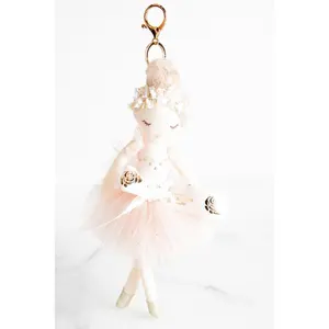 Rosette Plush Keychain