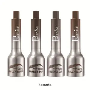 Long Lasting Eyebrow Styling Gel, 4 Counts/set Eyebrow Brush & Dip, Professional Eyebrow Makeup Tool for Women & Girls, Cosmetic