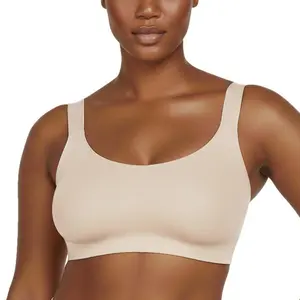 LIVE HSIA Lola Plus Size S-5XL Wireless Jelly Seamless Bra for Women Adjustable Straps Full Coverage Smooth Bra TikTokShopBlackFridayte for Everyday Comfort No Underwire Bra