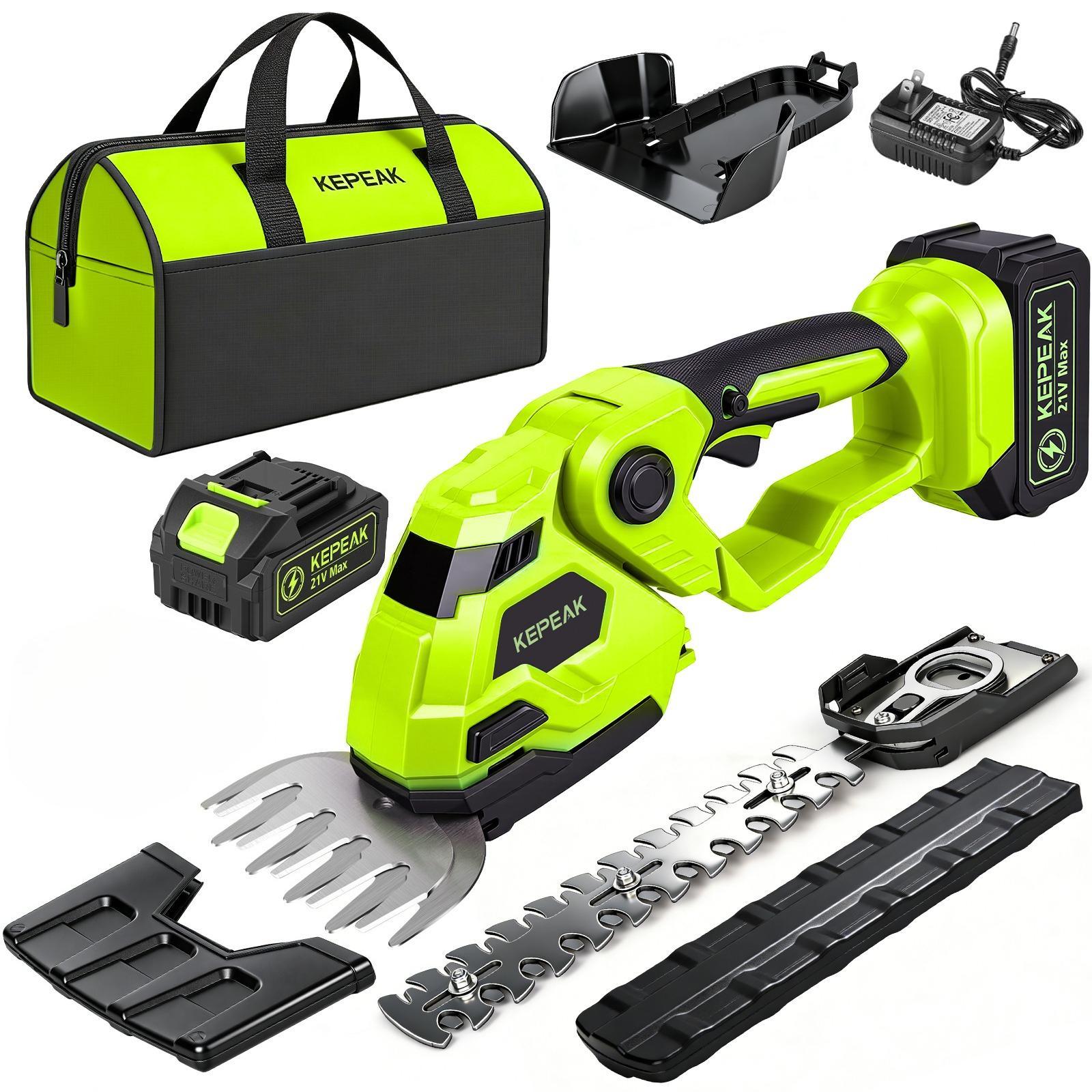 Cordless Electric Weed Eater 3-in-1, Lightweight Grass Trimmer with 2 Batteries, Stringless Lawn Edger & Brush Cutter for Yard and Garden,for Valentine’s Day Gift