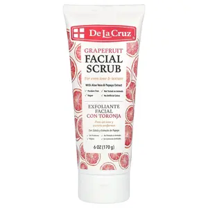De La Cruz Facial Scrub, Grapefruit, 6 oz (170 g)