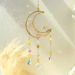 Twister.ck Crystals Suncatcher Moon Sun Catcher Hanging Ornaments Gifts For Christmas Birthday Valentine Mothers Day