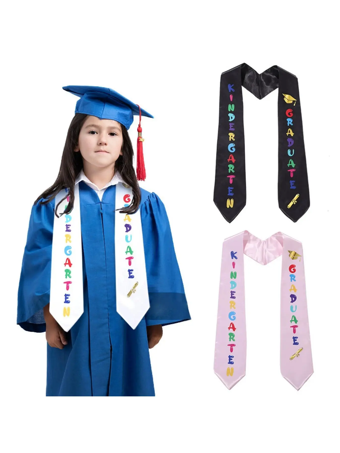 School Graduation Honor Shawl Durable Satin Formal Ceremony Stole