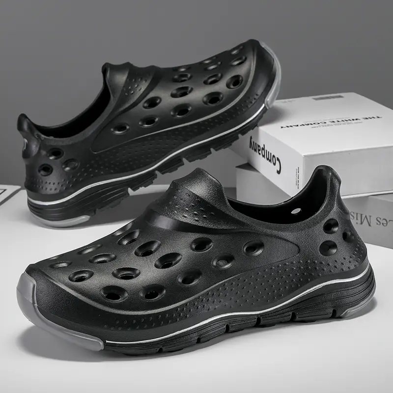 Waterproof Perforated Slip-On Clogs Beach water Shoes Lightweight Comfort Black‎ Amazon.com | FLIOZY Women main image 4