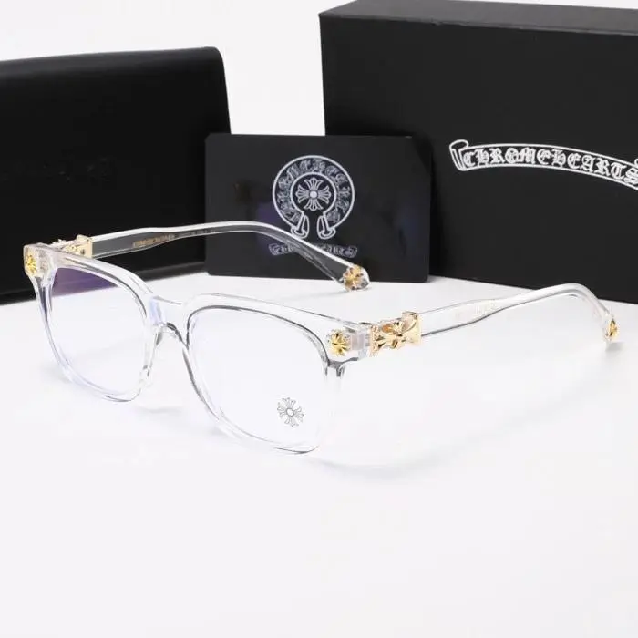 2026 Chrome Hearts Square Blue Light Blocking Glasses | Ultra-Light Fashion Frames for Work, Gaming & Daily Wear | Stylish Unisex Eyewear | Ship Fast