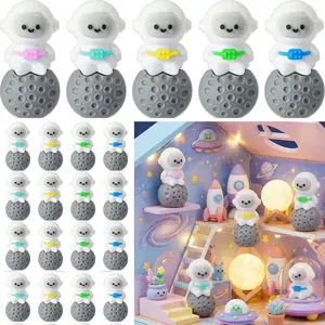 25Pcs Mini Astronaut Figurines – Tiny Seated Spaceman Toys for Kids, Easter Egg Stuffers, Piñata & Goodie Bag Fillers, DIY Garden & Dollhouse Decor, Space Theme Cake Toppers – Valentine’s, Easter & Birthday Gifts