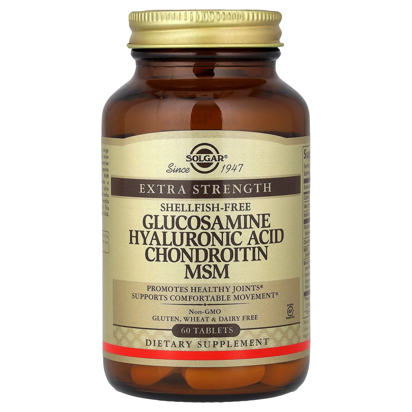 Solgar Glucosamine Hyaluronic Acid Chondroitin MSM, 60 Tablets