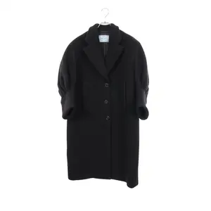 Pre-owned PRADA Wool Small Leather Goods Cashmere Coat