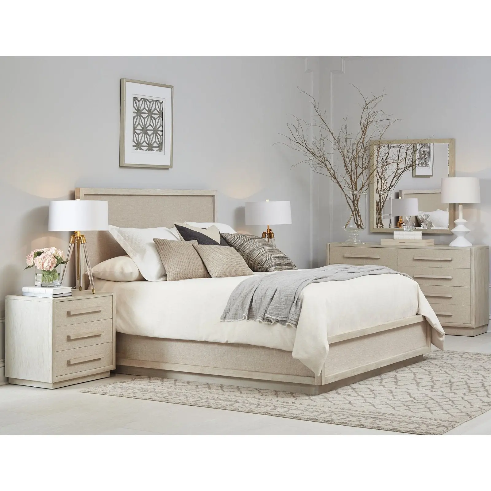 A.R.T. Furniture Cotiere King Panel Bed In Beige 299126-2349