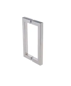 Square Frameless Glass Shower Door Handle 8"