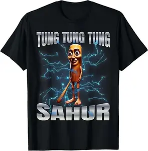 100% Premium Cotton T-Shirt Tung Tung Tung Sahur T-Shirt