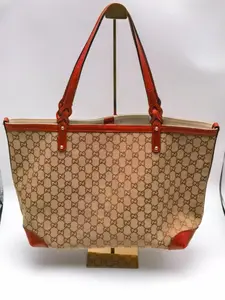 Pre-owned GUCCI Canvas Shoulder Bags Tote Bag: Brown Monogram Patchwork Handbag, Shoulder Bag, Crossbody Bag