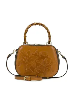 Lara Top Handle Crossbody - Parisian Floral Tooled