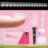 Extra Short Squaoval 16Sizes 224Pcs(Kit)