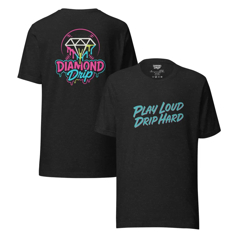 Play Loud. Drip Hard. – Diamond Drip Graphic Tee